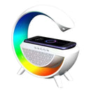 Πολυλειτουργικό Ηχείο Bluetooth 3 σε 1, Έξυπνη Λάμπα LED RGB, Ασύρματος Φορτιστής, Φώτα RGB