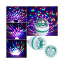 Περιστρεφόμενη Πολύχρωμη Λάμπα LED Disco 3W - Εφέ Party Light με Έγχρωμες Προβολές