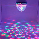 Περιστρεφόμενη Πολύχρωμη Λάμπα LED Disco 3W - Εφέ Party Light με Έγχρωμες Προβολές