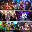 Περιστρεφόμενη Πολύχρωμη Λάμπα LED Disco 3W - Εφέ Party Light με Έγχρωμες Προβολές