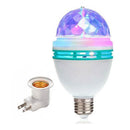 Περιστρεφόμενη Πολύχρωμη Λάμπα LED Disco 3W - Εφέ Party Light με Έγχρωμες Προβολές