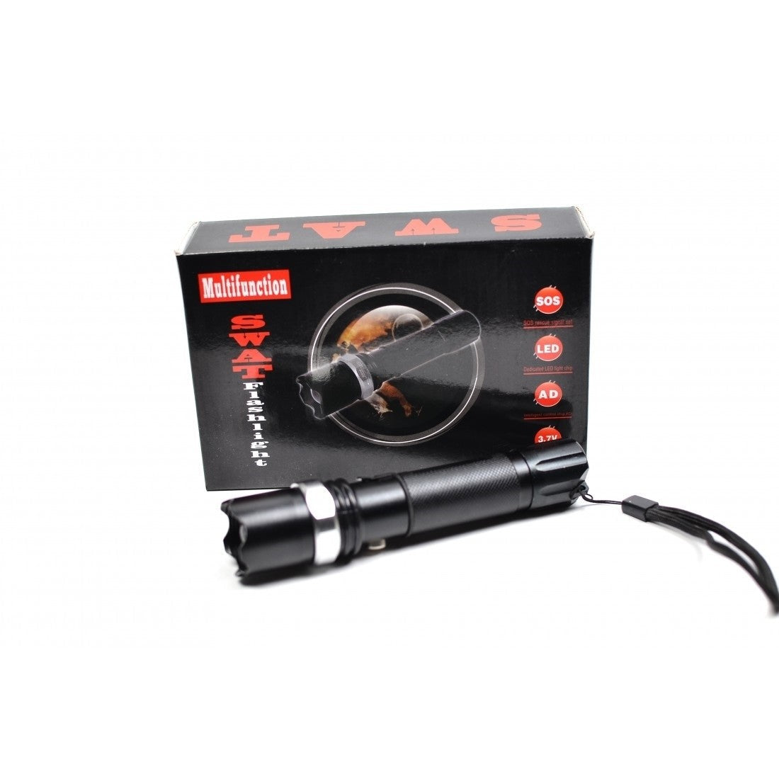 Πολυλειτουργικός Φακός Swat | 18000 Lumens, Λειτουργία SOS, Ρυθμιζόμενο Ζουμ, Επαναφορτιζόμενη Μπαταρία