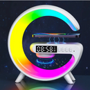 Ασύρματος σταθμός φόρτισης 3 σε 1 με λάμπα RGB και ηχείο bluetooth, έλεγχος εφαρμογής