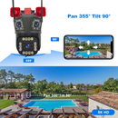 Κάμερα Παρακολούθησης WiFi 12MP Ultra HD - Εξωτερική/Εσωτερική με PTZ, Zoom 5X, Νυχτερινή Όραση και Ενσωματωμένη Σειρήνα