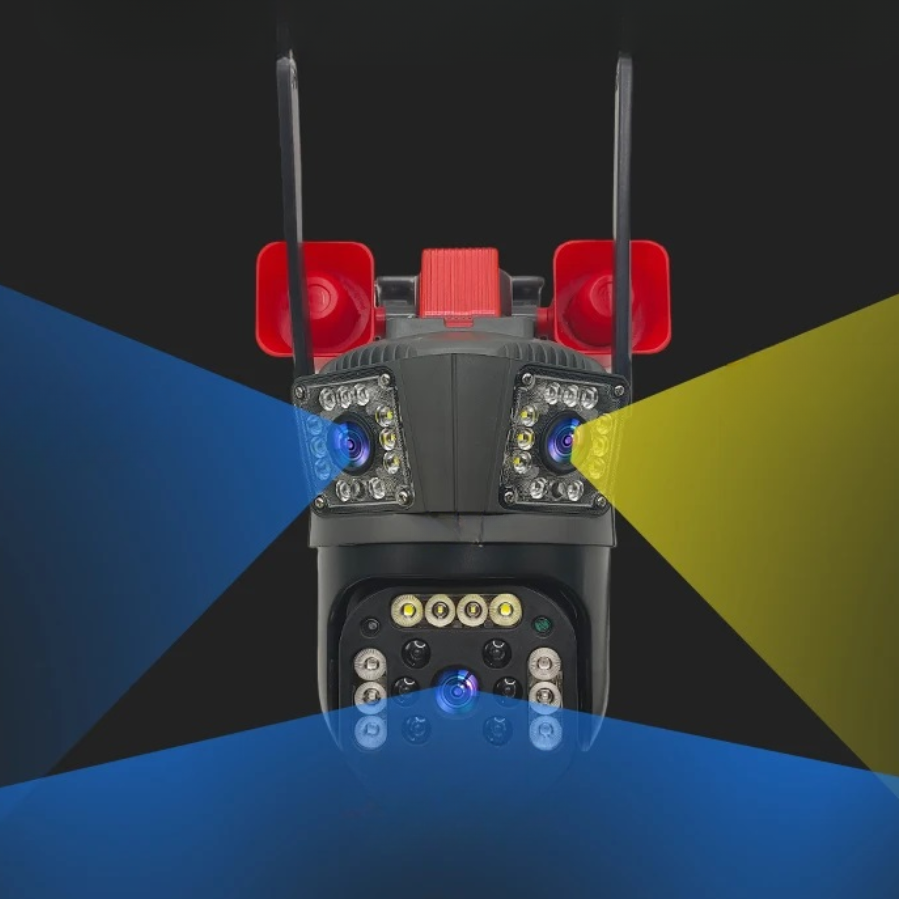 Κάμερα Παρακολούθησης WiFi 12MP Ultra HD - Εξωτερική/Εσωτερική με PTZ, Zoom 5X, Νυχτερινή Όραση και Ενσωματωμένη Σειρήνα