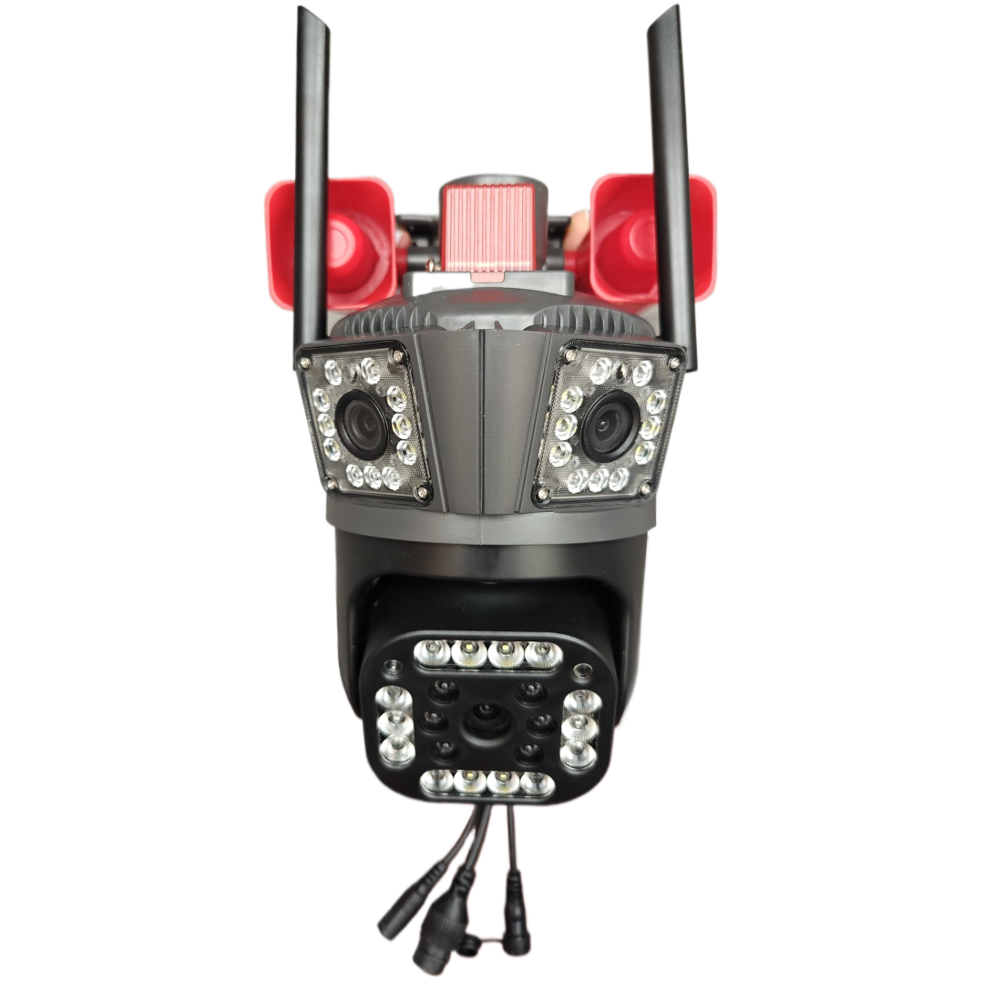Κάμερα Παρακολούθησης WiFi 12MP Ultra HD - Εξωτερική/Εσωτερική με PTZ, Zoom 5X, Νυχτερινή Όραση και Ενσωματωμένη Σειρήνα