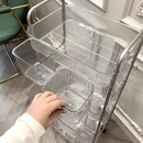 Κινητό Καρότσι Οργάνωσης με 4 Ράφια - 40x28.5x95cm - Μοντέρνος Σχεδιασμός