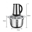 Επαγγελματικό Πακέτο: Ηλεκτρικός Κόφτης 5L Inox για Κρέας και Λαχανικά + Φορητό Μπλέντερ Mini USB, 6 Λεπίδες, 2 Δοχεία 400 ml