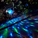 Περιστρεφόμενος Ηλιακός Προβολέας LED RGB Εξωτερικού Χώρου - Διακοσμητικός Φωτισμός Κήπου