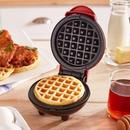 Mini Ηλεκτρική Βαφλιέρα για Βάφλες και Γκοφρέτες με Αντικολλητικές Πλάκες - Συμπαγές Σχέδιο, Κόκκινη