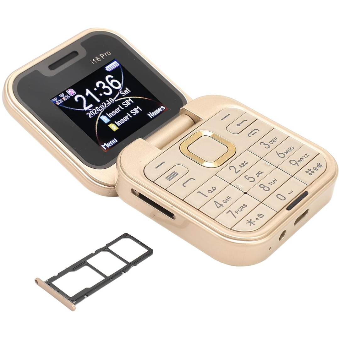 Αναδιπλούμενο Τηλέφωνο i16Pro Mini - Dual SIM, Οθόνη HD, Bluetooth, Ραδιόφωνο FM - Συμπαγής και Ανθεκτικός Σχεδιασμός