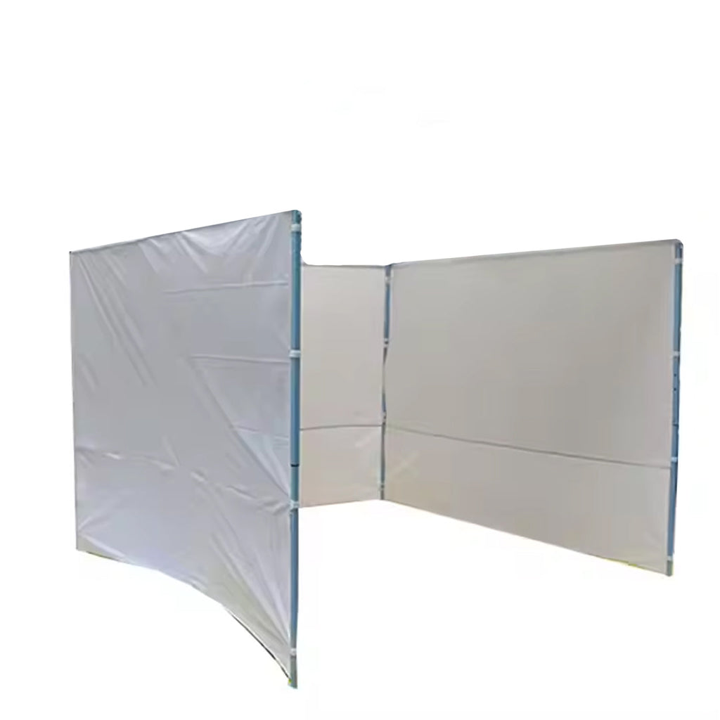 Πλαϊνή τέντα περιπτέρου/σκηνής 9m x 192cm - Αδιάβροχη προστασία λευκού χρώματος