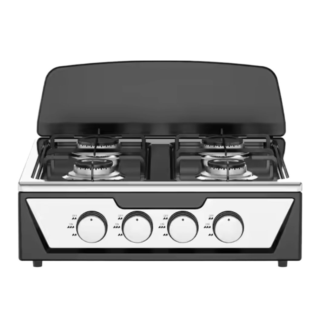 Κουζίνα Star Chef 4 Εστιών - Ανθεκτικό Μεταλλικό Κέλυφος, Στιβαρή Σχεδίαση με Προστατευτικό Καπάκι