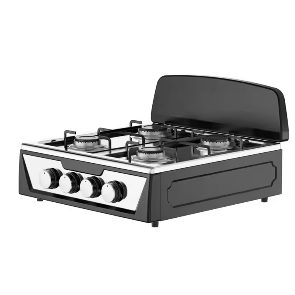 Κουζίνα Star Chef 4 Εστιών - Ανθεκτικό Μεταλλικό Κέλυφος, Στιβαρή Σχεδίαση με Προστατευτικό Καπάκι