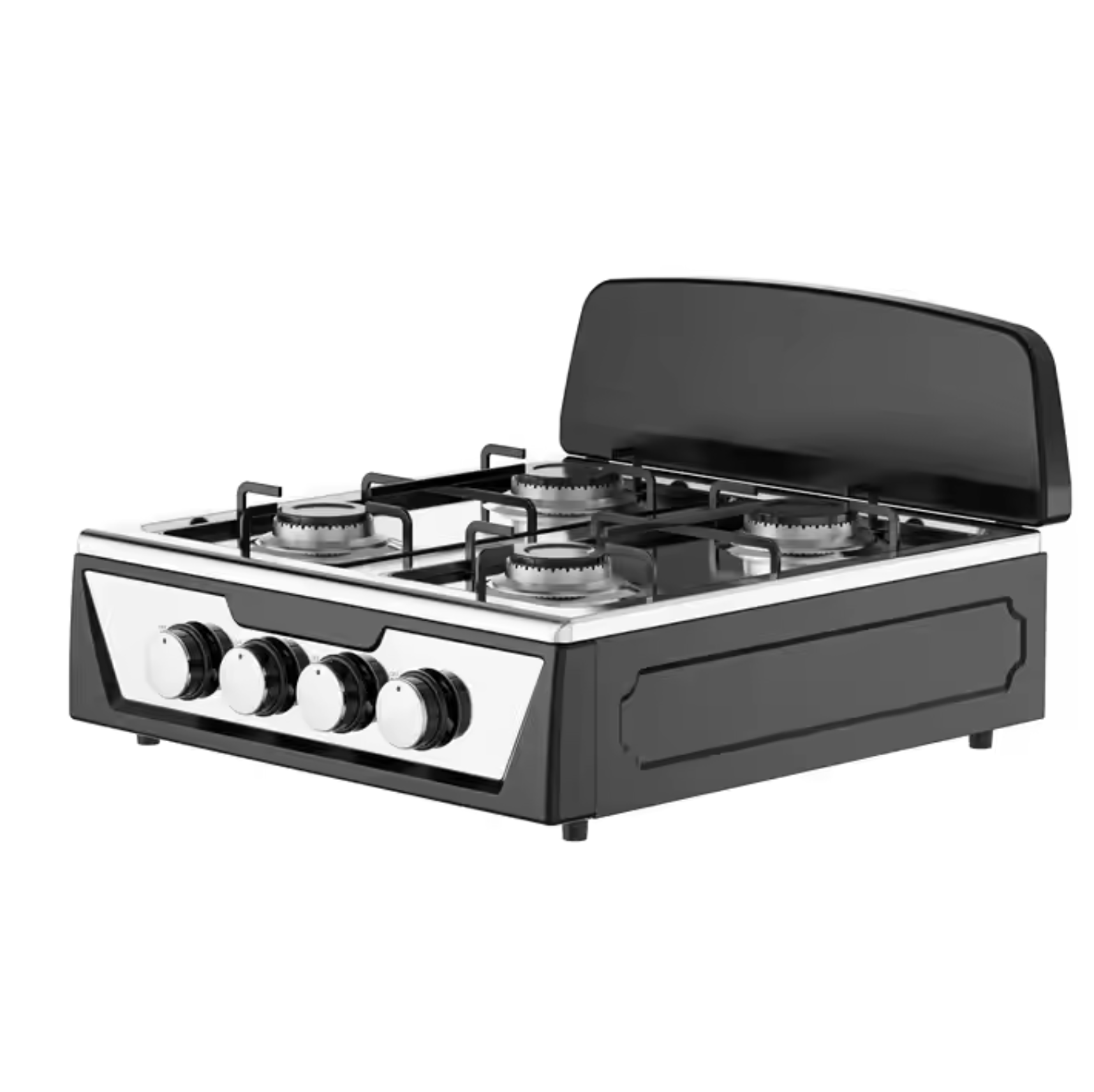 Κουζίνα Star Chef 4 Εστιών - Ανθεκτικό Μεταλλικό Κέλυφος, Στιβαρή Σχεδίαση με Προστατευτικό Καπάκι