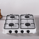 Κουζίνα Star Chef με 4 Εστίες, Συμπαγής Σχεδιασμός, Ανθεκτικό Μεταλλικό Κέλυφος, Λευκό