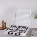 Κουζίνα Star Chef με 4 Εστίες, Συμπαγής Σχεδιασμός, Ανθεκτικό Μεταλλικό Κέλυφος, Λευκό