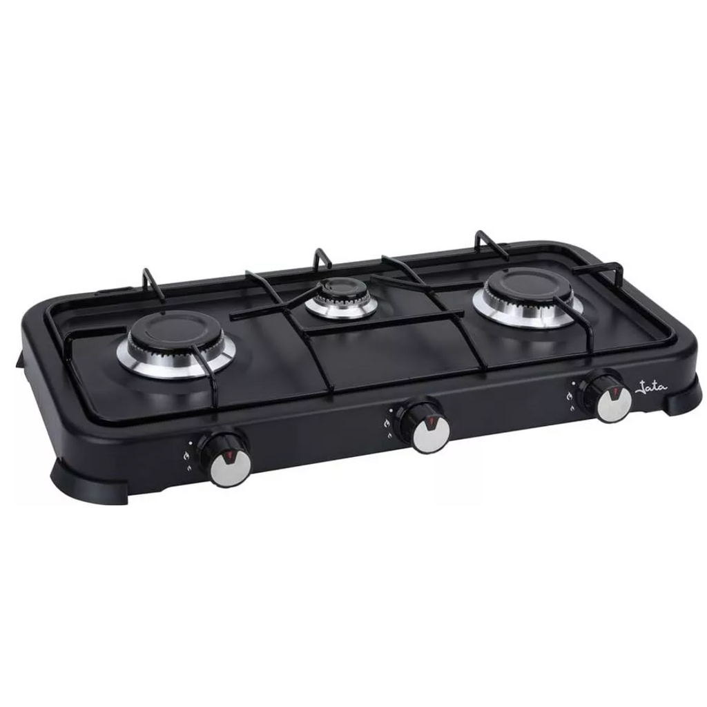Κουζίνα Υγραερίου Star Chef 3 Εστιών - Συμπαγής, Φορητή, Μεταλλική Θήκη με Καπάκι