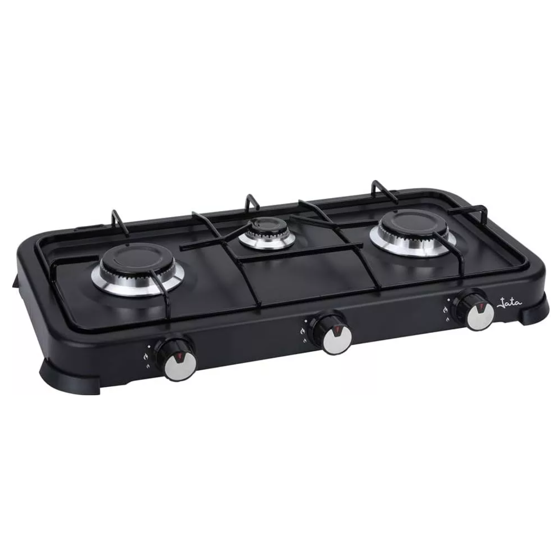 Κουζίνα Υγραερίου Star Chef 3 Εστιών - Συμπαγής, Φορητή, Μεταλλική Θήκη με Καπάκι