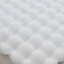 Χνουδωτό Χαλί από Τεχνητή Γούνα 3D Bubble Σχέδιο 180x230cm - Σκανδιναβικό Λευκό για Σαλόνι και Υπνοδωμάτιο