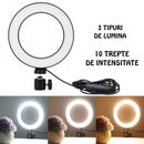 Επαγγελματική Κυκλική Λάμπα LED με Τρίποδο και Βάση Τηλεφώνου - Ring Light για Μακιγιάζ και Φωτογραφίες