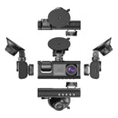 Κάμερα Αυτοκινήτου DVR Full HD 1080P με 3 Φακούς + Κάρτα 32GB - Γωνία 170°, Νυχτερινή Όραση, G-Sensor