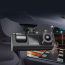 Κάμερα Αυτοκινήτου DVR Full HD 1080P με 3 Φακούς + Κάρτα 32GB - Γωνία 170°, Νυχτερινή Όραση, G-Sensor