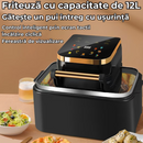 Ψηφιακή Φριτέζα Αέρος 12L 1700W - Έλεγχος Αφής, 11 Προγράμματα, Οθόνη LED, Μαγείρεμα Χωρίς Λάδι