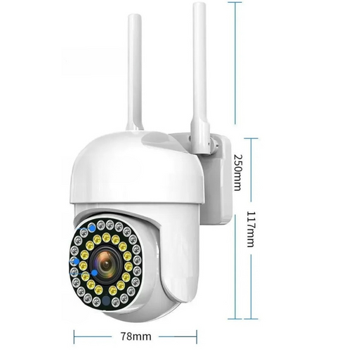 Έξυπνη Κάμερα Παρακολούθησης WiFi Εξωτερικού Χώρου με Έγχρωμη Νυχτερινή Όραση, Ανίχνευση Κίνησης και Έλεγχο από Τηλέφωνο