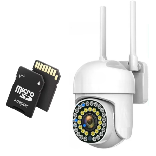 Κάμερα Παρακολούθησης WI-FI | Έγχρωμη Νυχτερινή Όραση, Αισθητήρας Κίνησης, PTZ, Έλεγχος FFvideo, Κάρτα 32GB