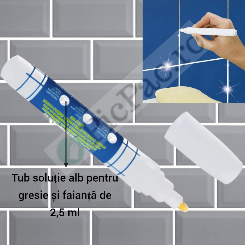 Μόνιμος Μαρκαδόρος για Ρετουσάρισμα Αρμών Πλακιδίων Δαπέδου και Τοίχου - Αδιάβροχος