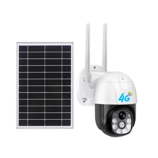 Σετ 1+1 Κάμερα Παρακολούθησης Ηλιακή 4G με SIM, 5MP Full HD 1080p, Zoom 10X, Ηλιακό Πάνελ 9W, IP66