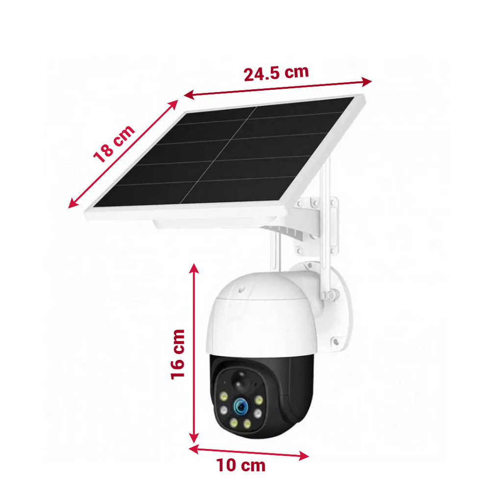Σετ 1+1 Κάμερα Παρακολούθησης Ηλιακή 4G με SIM, 5MP Full HD 1080p, Zoom 10X, Ηλιακό Πάνελ 9W, IP66