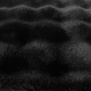 Χαλί από Συνθετική Γούνα 3D Bubble Nordic Design 180x230cm - Μαλακό και Αφράτο για Σαλόνι και Υπνοδωμάτιο, Μαύρο