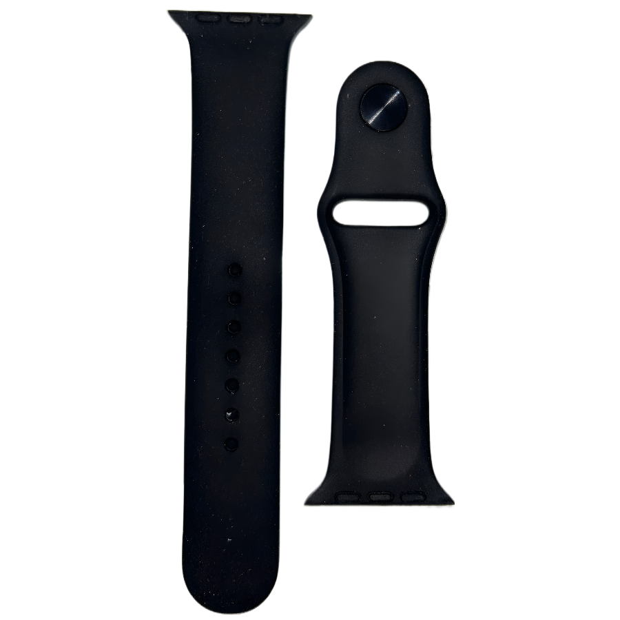 Λουράκι Σιλικόνης Premium 20mm - Universal για Smartwatch και Κλασικά Ρολόγια - Κομψό Μαύρο Σχέδιο