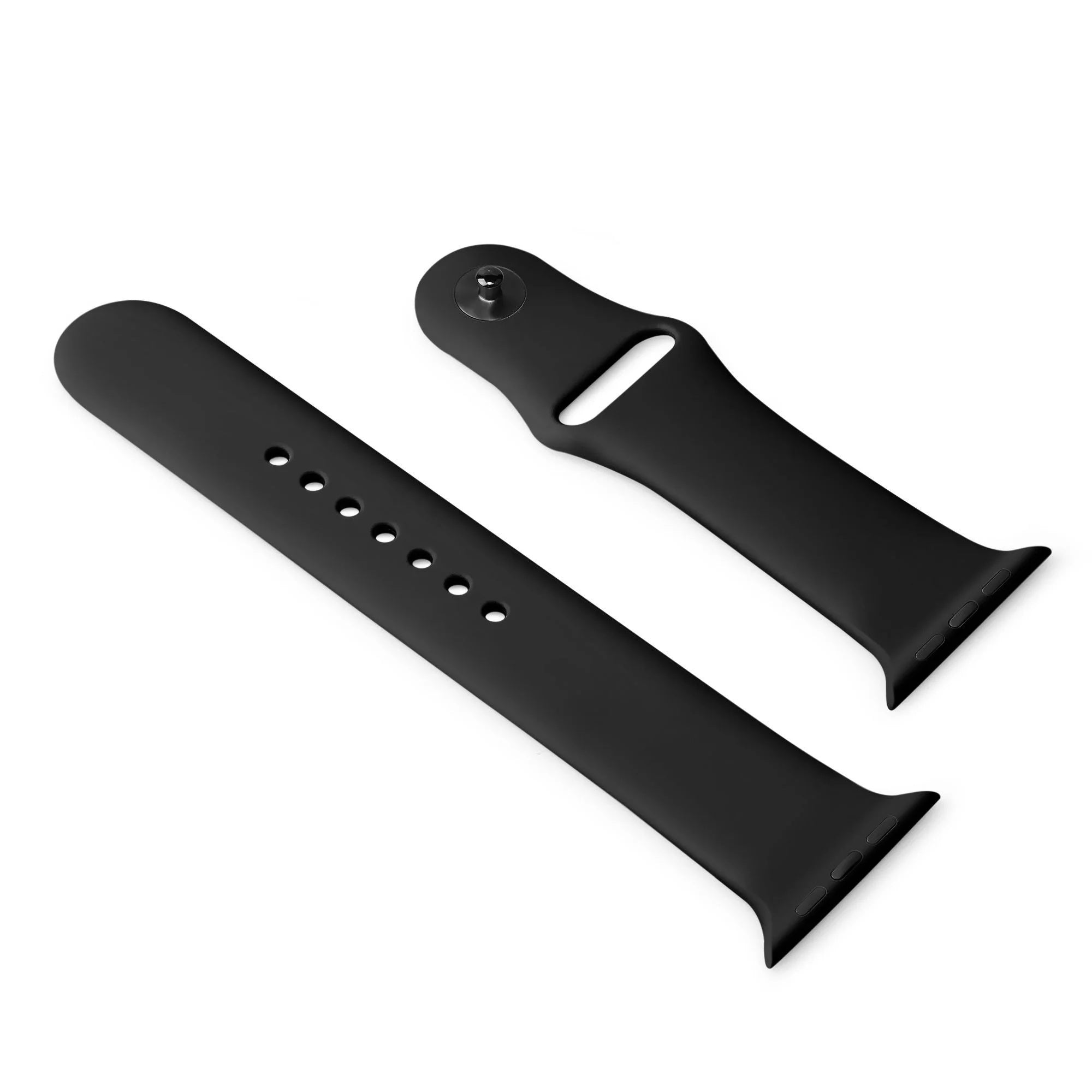 Λουράκι Σιλικόνης Premium 20mm - Universal για Smartwatch και Κλασικά Ρολόγια - Κομψό Μαύρο Σχέδιο