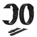Λουράκι Σιλικόνης Premium 20mm - Universal για Smartwatch και Κλασικά Ρολόγια - Κομψό Μαύρο Σχέδιο