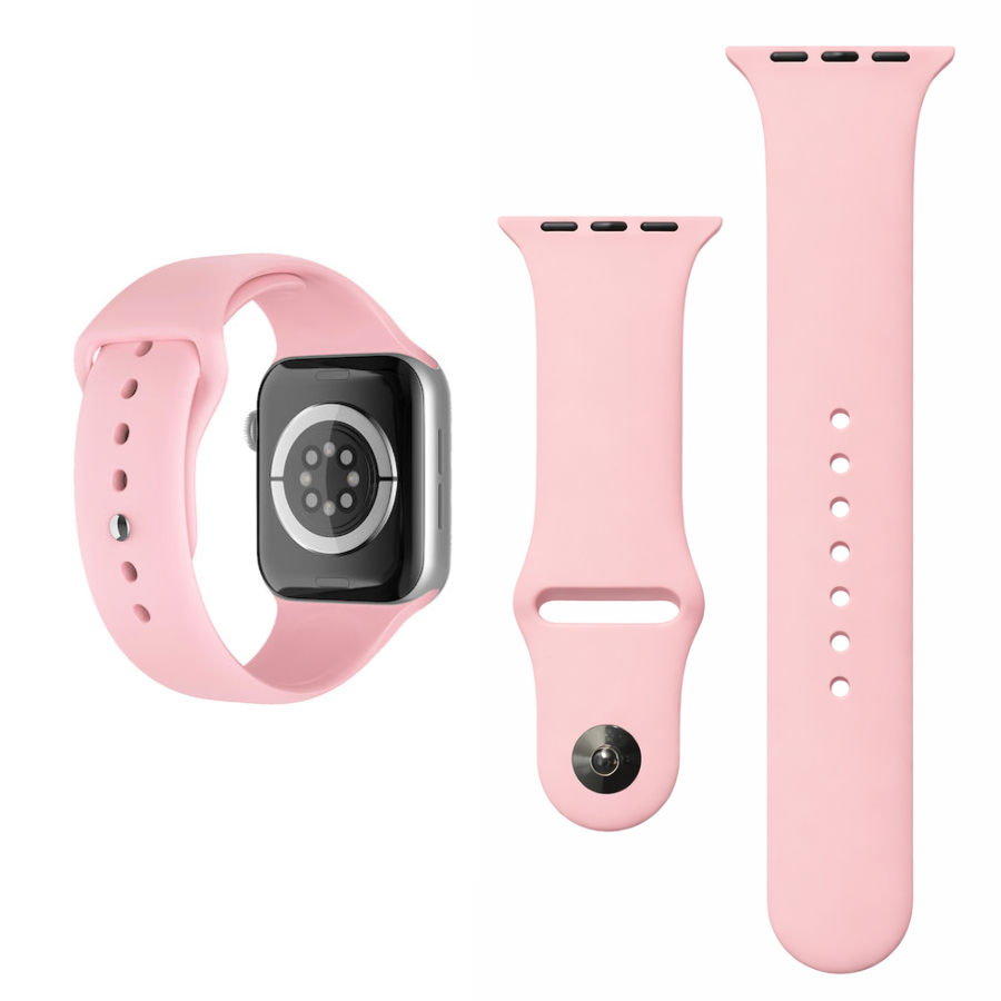 Ροζ Λουράκι Σιλικόνης 20mm - Universal Smartwatch και Κλασικό Ρολόι | Αδιάβροχο, Ροζ