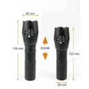 Πακέτο 1+1 Τακτικός Φακός LED με Zoom και Αντοχή στο Νερό - 3 Επαγγελματικοί Τρόποι Φωτισμού