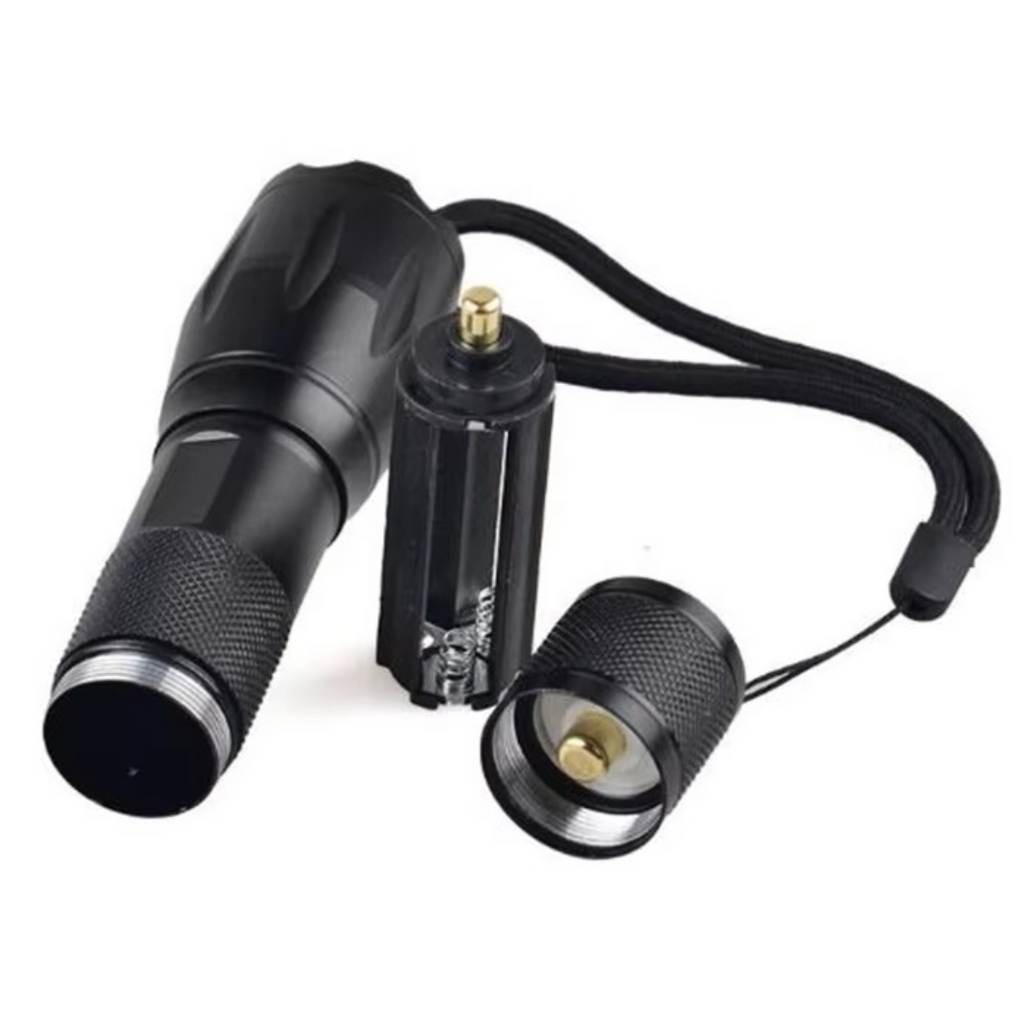 Πακέτο 1+1 Τακτικός Φακός LED με Zoom και Αντοχή στο Νερό - 3 Επαγγελματικοί Τρόποι Φωτισμού