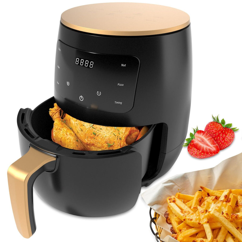 Οικονομικό Πακέτο Κουζίνας – Air Fryer 6L 2400W Φριτέζα χωρίς Λάδι με Ψηφιακή Οθόνη + Τρίφτης 6 σε 1 για Λαχανικά και Φρούτα με Δοχείο