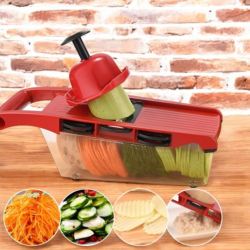 Οικονομικό Πακέτο Κουζίνας – Air Fryer 6L 2400W Φριτέζα χωρίς Λάδι με Ψηφιακή Οθόνη + Τρίφτης 6 σε 1 για Λαχανικά και Φρούτα με Δοχείο