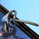 Ασύρματα ακουστικά Bluetooth KJ12, Handsfree με μικρόφωνο, περιστροφή 180°, οθόνη LED, μεγάλη αυτονομία, γρήγορη σύνδεση, εμβέλεια 10m, μαύρο