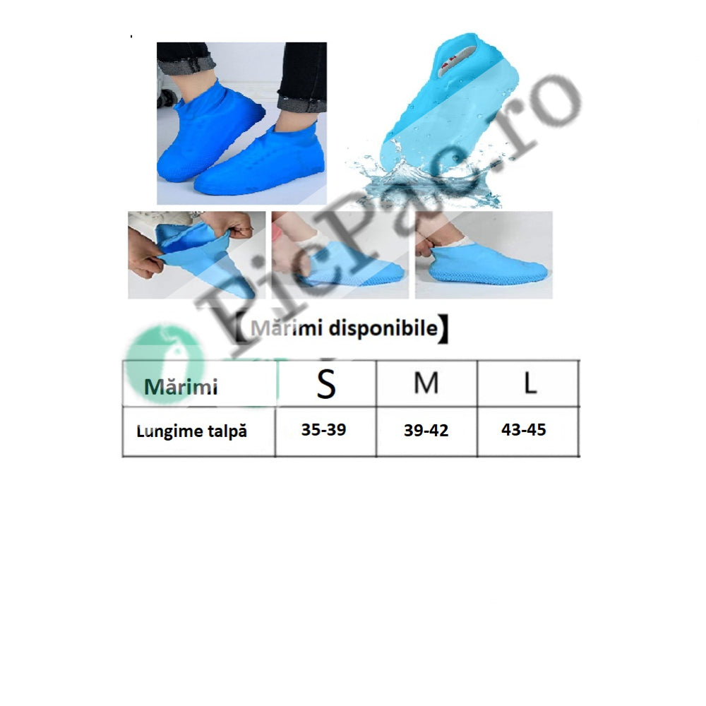 Σετ 3 Προστατευτικών Καλυμμάτων Σιλικόνης για Παπούτσια - Αδιάβροχα και Αντιολισθητικά