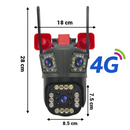 Κάμερα Παρακολούθησης 4G 12MP Ultra HD PTZ, Zoom 5X, Έγχρωμη Νυχτερινή Όραση, Ανίχνευση Κίνησης, Αμφίδρομος Ήχος, Ενσωματωμένη Σειρήνα, Εξωτερικού/Εσωτερικού Χώρου