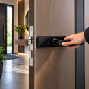 Έξυπνη Κλειδαριά Yala Smart Lock για Πόρτα, Δακτυλικό Αποτύπωμα, Κωδικός και Κάρτα M1/IC, Πληκτρολόγιο Αφής, Μαύρο