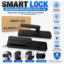 Έξυπνη Κλειδαριά Yala Smart Lock για Πόρτα, Δακτυλικό Αποτύπωμα, Κωδικός και Κάρτα M1/IC, Πληκτρολόγιο Αφής, Μαύρο