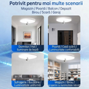 Έξυπνη Κάμερα Παρακολούθησης 2-σε-1 με Λάμπα LED, WiFi 3MP 4K, Full-Color, Pan-Tilt 360° και Αμφίδρομο Ήχο
