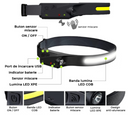 Πακέτο 1+1 Φακός Κεφαλής LED COB 350 Lumens με Επαναφορτιζόμενη Μπαταρία, Αισθητήρα Κίνησης και Πλευρικό Φως – Σετ 2 Τεμαχίων