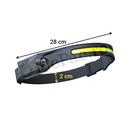 Πακέτο 1+1 Φακός Κεφαλής LED COB 350 Lumens με Επαναφορτιζόμενη Μπαταρία, Αισθητήρα Κίνησης και Πλευρικό Φως – Σετ 2 Τεμαχίων
